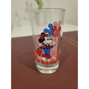Mickey Mouse Ballons Tokyo Disney Land Long Glass Good Condition